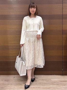 「index（インデックス）のアイテム（バッグ）」を使った、yumeさん（レディース・159cm）の春コーディネート