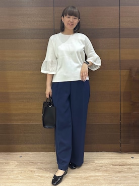 「index（インデックス）のアイテム（パンツ）」を使った、yumeさん（レディース・159cm）の春コーディネート