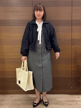 「index（インデックス）のアイテム（ジャケット/アウター）」を使った、yumeさん（レディース・159cm）の春コーディネート