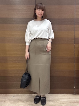 「index（インデックス）のアイテム（トップス）」を使った、yumeさん（レディース・159cm）の春コーディネート