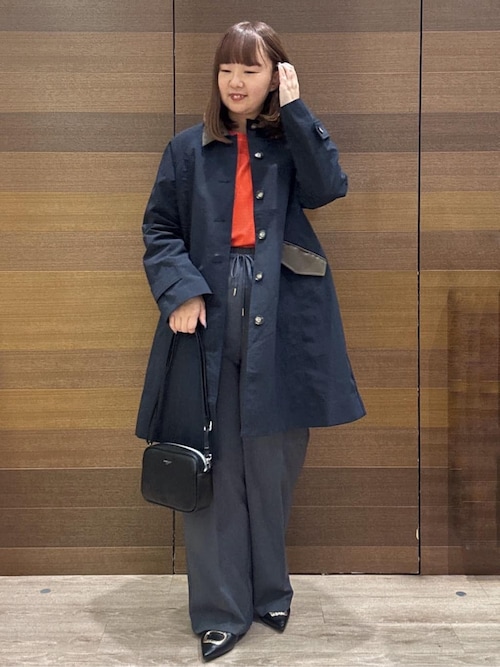 新品タグ付｜OPAQUE.CLIP NAVY 撥水トレンチコート 40 Lサイズ 新品 OPAQUE.CLIP 撥水ステンカラーコート ネイビー L - メルカリ