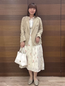 「index（インデックス）のアイテム（バッグ）」を使った、yumeさん（レディース・159cm）の春コーディネート