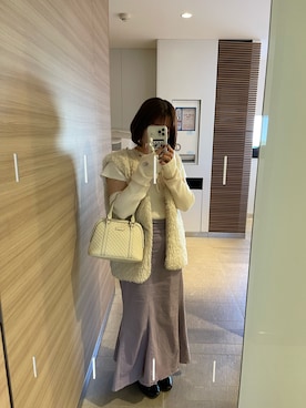 「Ogue.のアイテム（トップス、ホワイト系）」を使った、asukaさん（レディース・150cm）の秋コーディネート