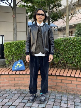 「Ayame（アヤメ）のアイテム」を使った、epiphaさん（メンズ・170cm）の冬コーディネート