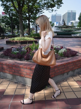「PRADA（プラダ）のアイテム（バッグ）」を使った、Rinatyさん（レディース・152cm）の夏コーディネート