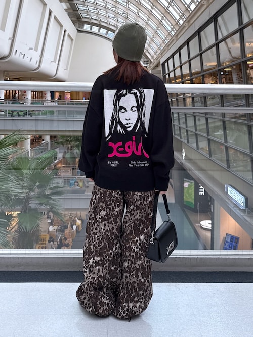 DISTRESSED LOGO PATCH BEANIE（ニットキャップ/ビーニー）｜X-girl