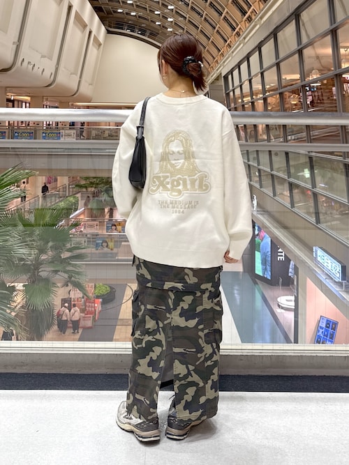 FACE EMBROIDERY KNIT TOP（ニット/セーター）｜X-girl（エックス