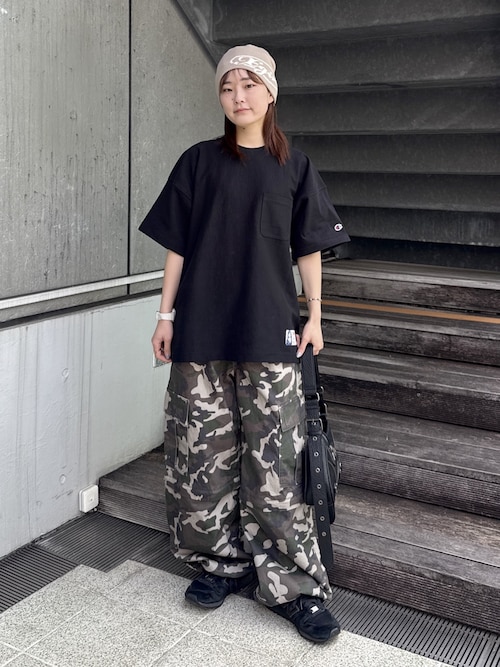 【X-girl×Champion】REVERSE WEAVE FACE  TEE X-girl】X-girl × Champion REVERSE WEAVE R FACE S/S TEE / WHITE