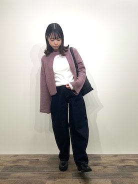 「チョーカートップス」｜mikiさん（レディース・155cm）の秋コーディネート