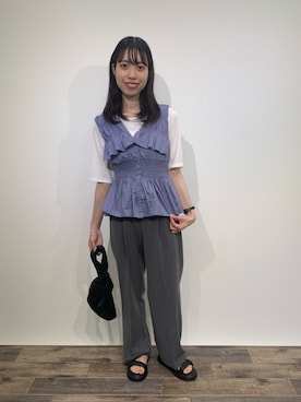 「RODE SKO」｜「アイテム（サンダル）」を使った、mikiさん（レディース・155cm）の夏コーディネート