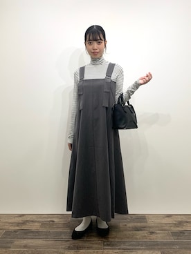 「RODE SKO」｜「アイテム（ワンピース）」を使った、mikiさん（レディース・155cm）の秋コーディネート