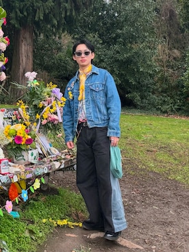 「アイテム（バンダナ/スカーフ）」を使った、えいちゃん。 eichan1441さん（メンズ・177cm）の冬コーディネート