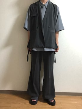 「ボウタイシャツ」｜ひゅうくんさん（メンズ・177cm）の夏コーディネート