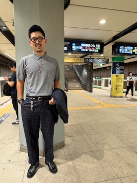 「BEAMS PLUS（ビームスプラス）のアイテム」を使った、8ight ㉝ on1さん（メンズ・187cm）の夏コーディネート