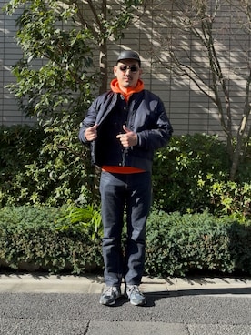 「Supreme （シュプリーム）のアイテム」を使った、8ight ㉝ on1さん（メンズ・187cm）の冬コーディネート