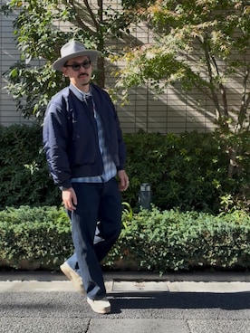 「アイテム（トップス）」を使った、8ight ㉝ on1さん（メンズ・187cm）の秋コーディネート