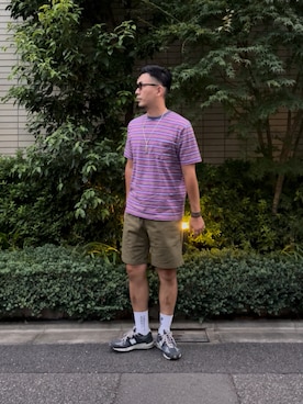 「アイテム（レッグウェア）」を使った、8ight ㉝ on1さん（メンズ・187cm・40代）の夏コーディネート