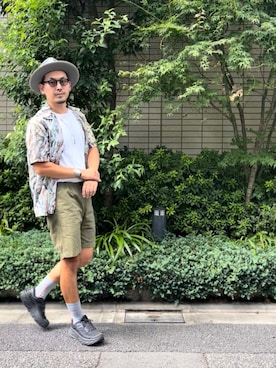 「アイテム（ナイロンジャケット）」を使った、8ight ㉝ on1さん（メンズ・187cm）の秋コーディネート