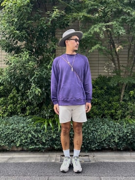 「アイテム（帽子）」を使った、8ight ㉝ on1さん（メンズ・187cm）の秋コーディネート