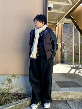 「JACKROSE（ジャックローズ）のアイテム（ジャケット/アウター）」を使った、mrkwさん（メンズ・165cm）の冬コーディネート