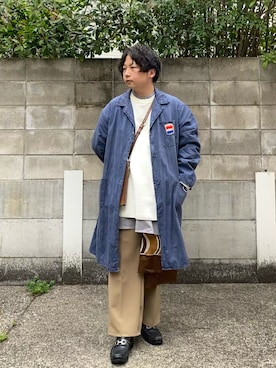 「ほめられ本命コーデ」｜「アイテム（カバーオール）」を使った、mrkwさん（メンズ・165cm）の冬コーディネート