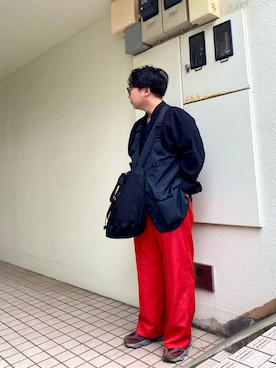 「UNIQLO（ユニクロ）のアイテム（カバーオール）」を使った、mrkwさん（メンズ・165cm）の春コーディネート