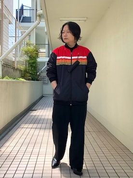 「VANS（バンズ）のアイテム（ジャージ）」を使った、mrkwさん（メンズ・165cm）の春コーディネート