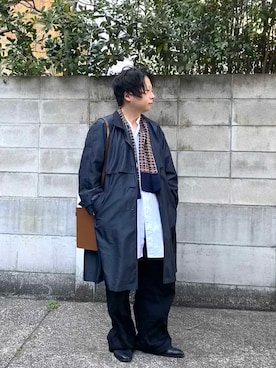 「MB（エムビー）のアイテム（スリッポン）」を使った、mrkwさん（メンズ・165cm）の冬コーディネート