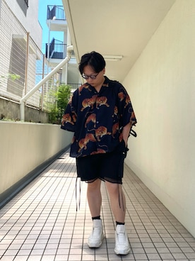 「DISCOVERED（ディスカバード）のアイテム（パンツ）」を使った、mrkwさん（メンズ・165cm）の夏コーディネート