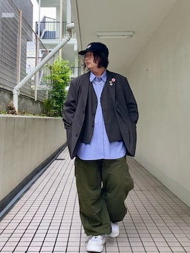「MB（エムビー）のアイテム（アクセサリー）」を使った、mrkwさん（メンズ・165cm）の冬コーディネート