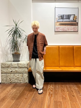 奥田 集さん(メンズ・170cm)の春コーディネート