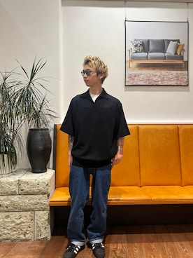 「アイテム（ポロシャツ）」を使った、奥田　集さん（メンズ・170cm・20代）の夏コーディネート