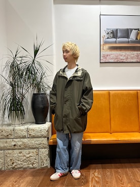 「Barbour（バブアー）の『別注』Barbour×DOORS　HOODED COAT（その他アウター）」を使った、奥田　集さん（メンズ・170cm）の秋コーディネート