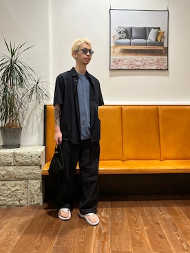 奥田 集さん(メンズ・170cm)の春コーディネート