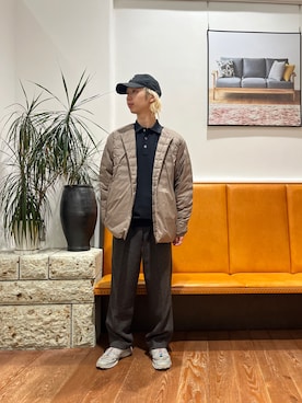 「アイテム（ダウンジャケット/コート）」を使った、奥田　集さん（メンズ・170cm・20代）の冬コーディネート