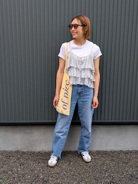 「feepur（フェピュール）のアイテム」を使った、りやんさん（レディース・158cm）の夏コーディネート