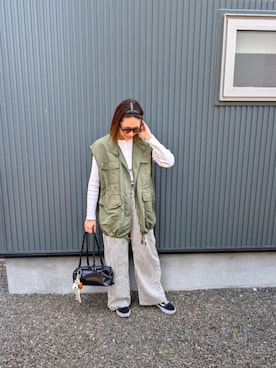 「Chaco closet（チャコ クローゼット）のアイテム」を使った、りやんさん（レディース・158cm）の春コーディネート