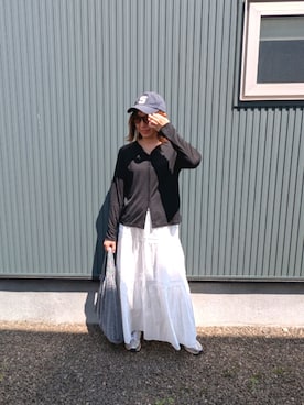 「CANAL JEAN（キャナルジーン）のアイテム」を使った、りやんさん（レディース・158cm）の春コーディネート