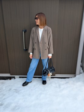 りやんさん（レディース・158cm）の冬コーディネート