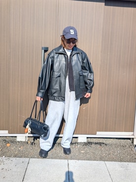 「CIAOPANIC TYPY（チャオパニックティピー）のアイテム（ジャケット/アウター）」を使った、りやんさん（レディース・158cm）の春コーディネート