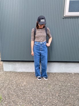 「CIAOPANIC TYPY（チャオパニックティピー）のアイテム（パンツ）」を使った、りやんさん（レディース・158cm）の夏コーディネート