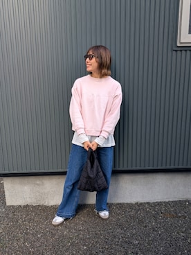 「アイテム（スウェット）」を使った、りやんさん（レディース・158cm・30代）の秋コーディネート