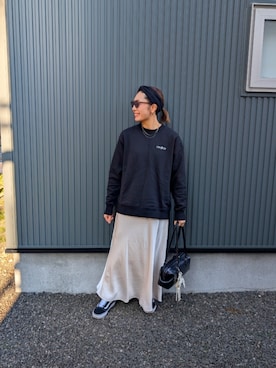 「アイテム（スカート）」を使った、りやんさん（レディース・158cm・30代）の秋コーディネート