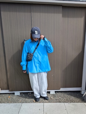 「Auntie Rosa Holiday（アンティローザホリデー）のアイテム」を使った、りやんさん（レディース・158cm）の春コーディネート