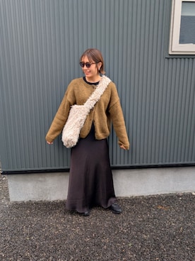 「アイテム（バッグ）」を使った、りやんさん（レディース・158cm・30代）の秋コーディネート