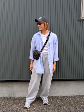 「アイテム（キャップ）」を使った、りやんさん（レディース・158cm・30代）の秋コーディネート