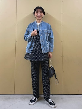 「FREDY&GLOSTER」｜「アイテム（デニムジャケット）」を使った、kobayashiさん（レディース・164cm）の春コーディネート