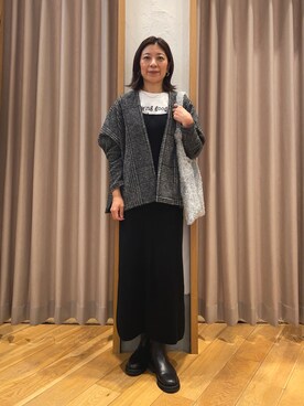 「カーディガンコーデ」｜「アイテム（ブルゾン）」を使った、kobayashiさん（レディース・164cm）の秋コーディネート