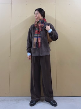「TWEED MILL（ツイードミル）のアイテム」を使った、kobayashiさん（レディース・164cm）の秋コーディネート