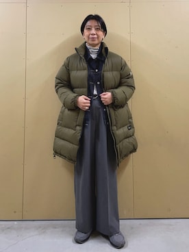 「TAION」｜「アイテム（アクセサリー）」を使った、kobayashiさん（レディース・164cm）の冬コーディネート